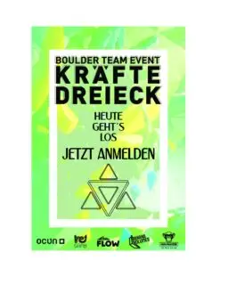 💥🔻KRÄFTEDREIECK 2026🔻💥
.
Heute startet unser KRÄFTEDREIECK 😍
.
📌 Schon angemeldet?
Du hast bis zum 17. Mai Zeit, dich und dein Team anzumelden!
.
🔥Die ersten acht Quali-Boulder werden von @anto.nhirt und @miiekchen im Sektor Startfeld gebaut. 
Nächste Woche Dienstag (fünfter Mai) schrauben euch dann @anto.nhirt mit unseren Gästen @aanneursula und @fabi_b_official draußen im Sektor Fahrradständer die zweite von vier Runden Qualiboulder🤩🥳
Insgesamt bekommt ihr jetzt die nächsten vier Wochen 30 Boulder😎👊
.
Wir freuen uns riesig auf den 20. Juni, auf das Finale an unserer Außenboulderwand🥰
.
Viel Spaß mit den Bouldern 🦄
Euer Team
ZENIT
❤️
.
#kräftedreieck26 #boulderteamevent #bouldern #gastschrauber #vorfreude
#zenitklettern #osnabrück #bouldernmitherz
#mehralssport  #boulderapp