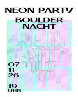 🥳🤩NEONPARTYBOULDERNACHT 2026🤩🥳
.
07.11.2026
19 Uhr
.
VVK ab heute.
Online (link in bio) oder vor Ort (Hardtickets limitiert auf 100 Stück)
.
Euer Team
ZENIT
💚🩷💙
.
#neonpartybouldernacht #bouldern #zenitklettern #osnabrück