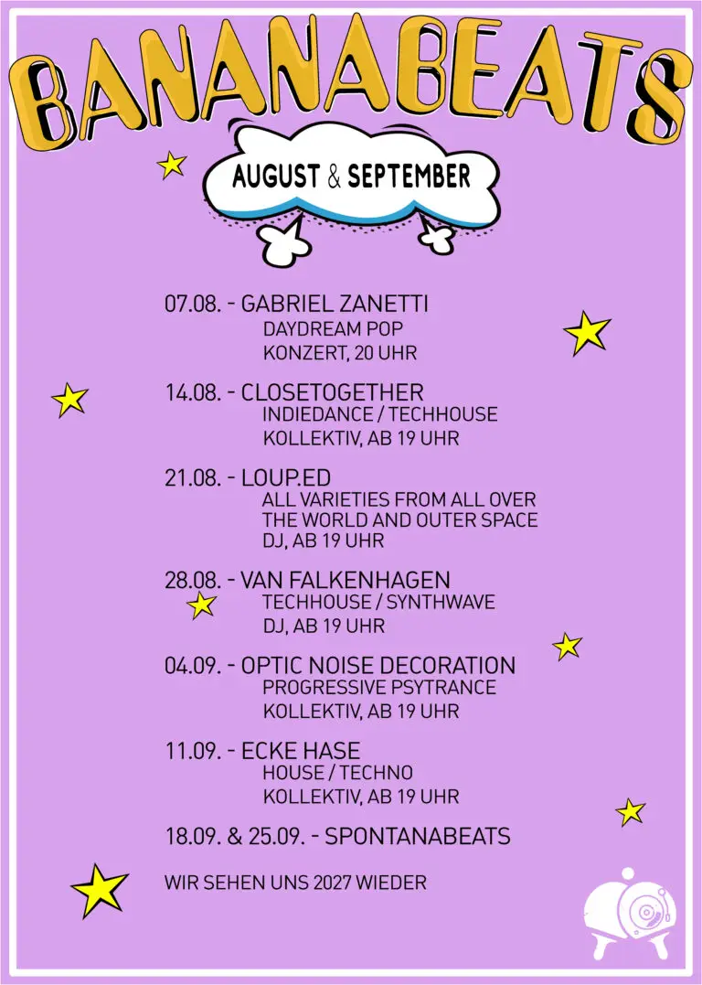 bananabeats Programm Zenit Osnabrück